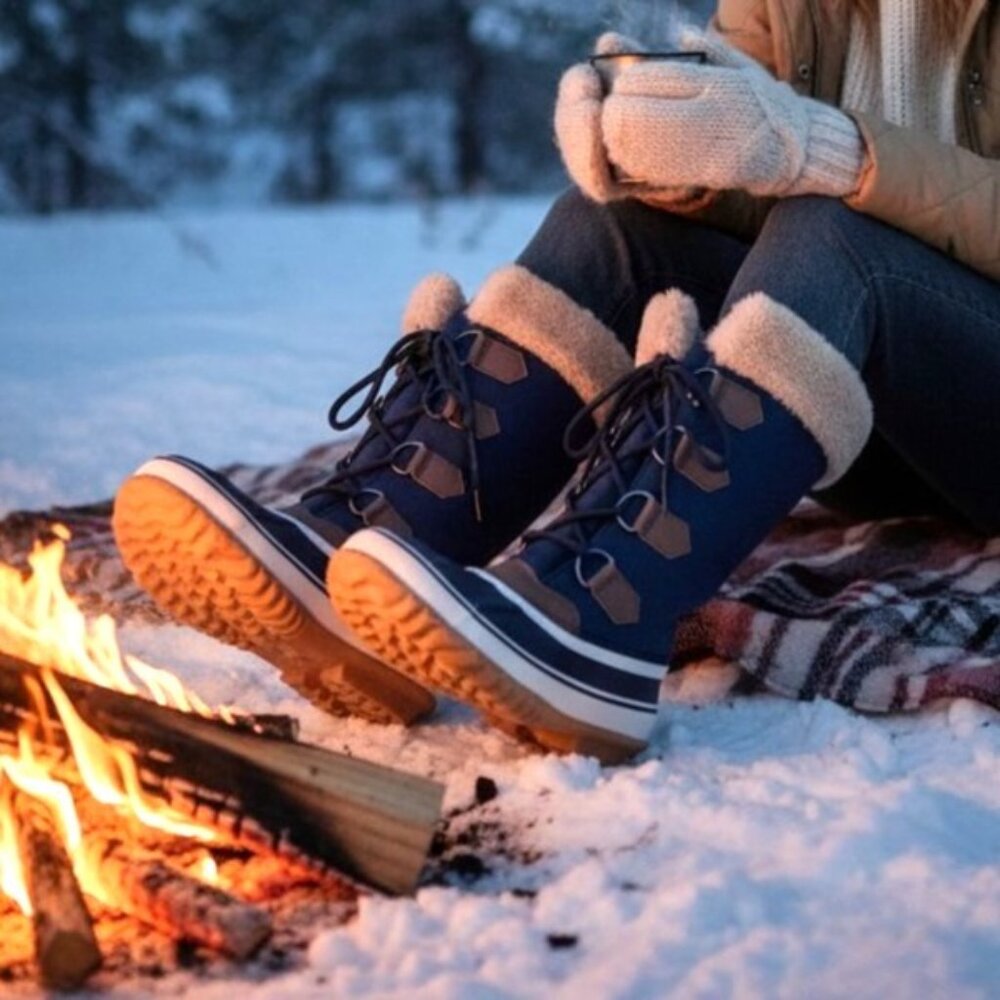 JBU 10 Boots Snowy Stormgate Women Tall Faux Fur Waterproof Duck Outdoor Winters